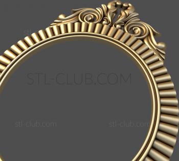 3D model 3d model of an oval frame, stl format (STL)